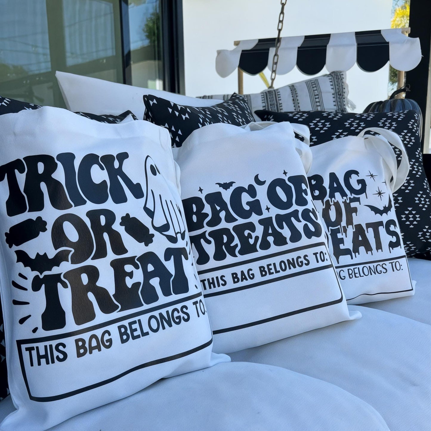 Trick or Treating Custom Tote Bag