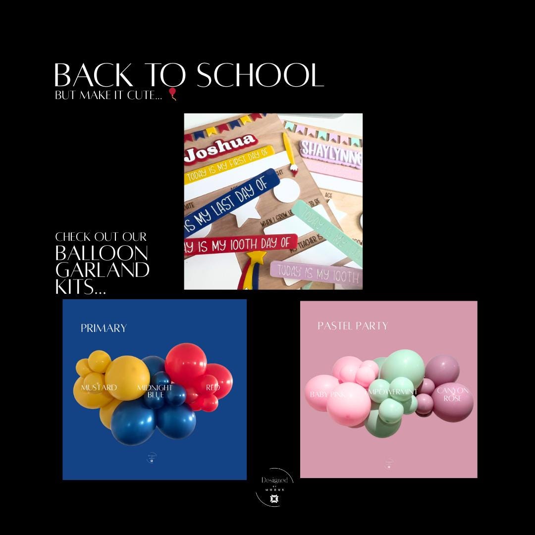 Personalized First & Last Day of School Board: Reusable Photo Prop