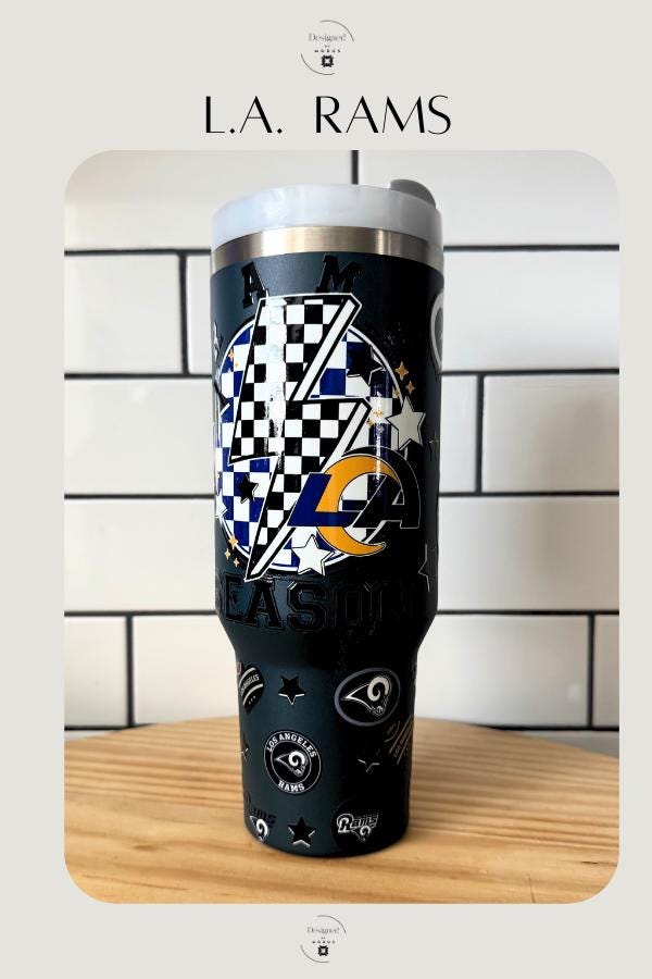 Los Angeles Rams Tumbler: 40oz Stainless Steel NFL Football Cup
