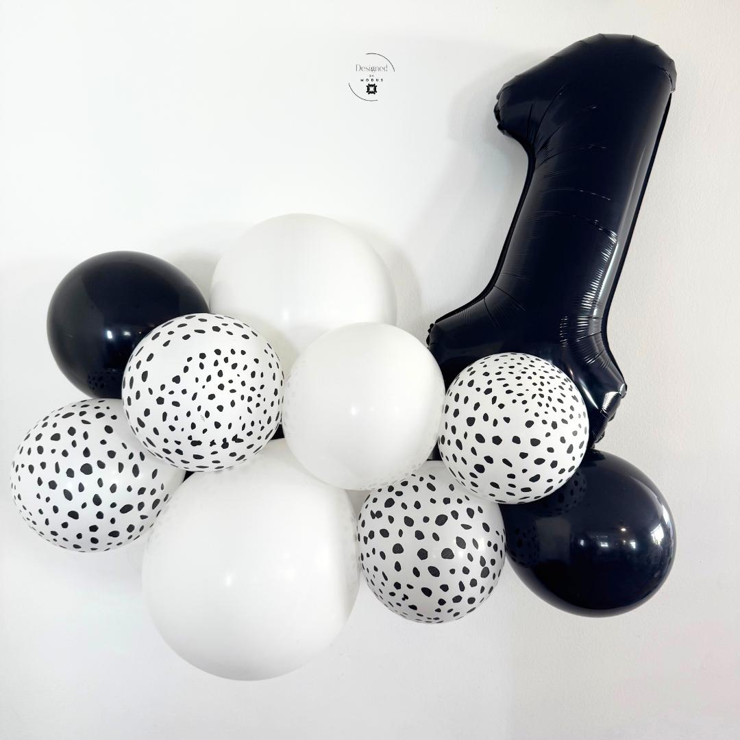 Black Number 4 Balloon | Giant Foil Number Balloon for Stylish Party or Event Setup