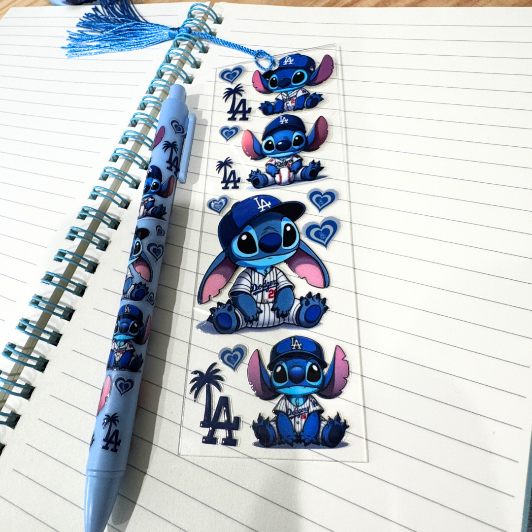 Dodgers Stitch Gift Set – 4-piece Bundle with Tumbler for Fans