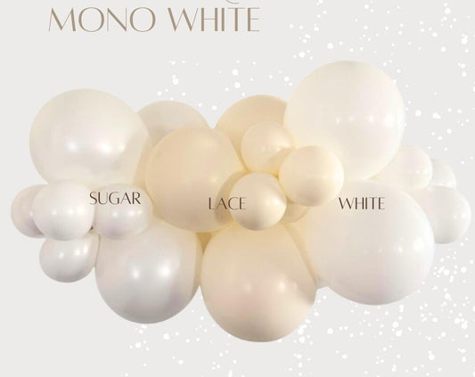 White Balloon Garland DIY Decor Idea