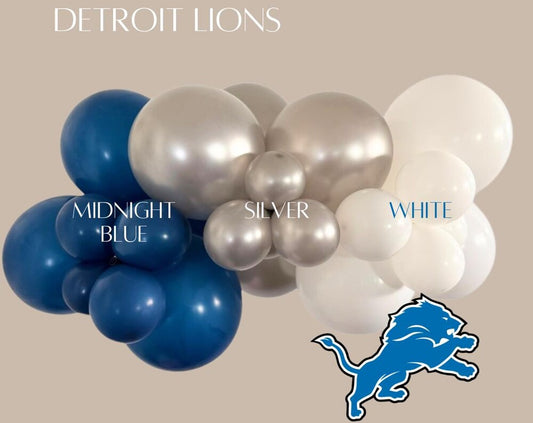 Detroit Lions Football Party Balloon Garland