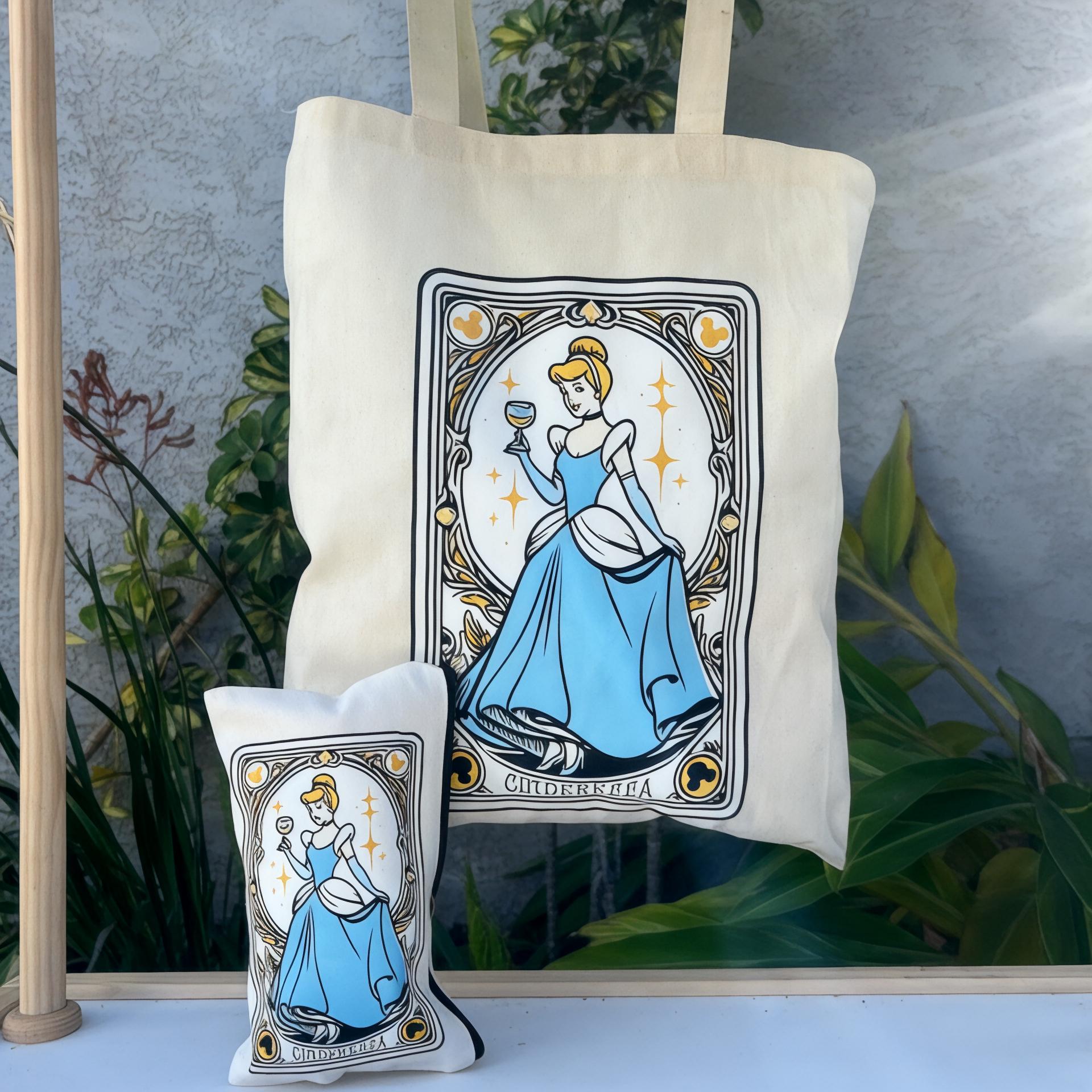 Disney Girl Tarot Card Pouch Tarot Deck  Disney Character Tote Bag