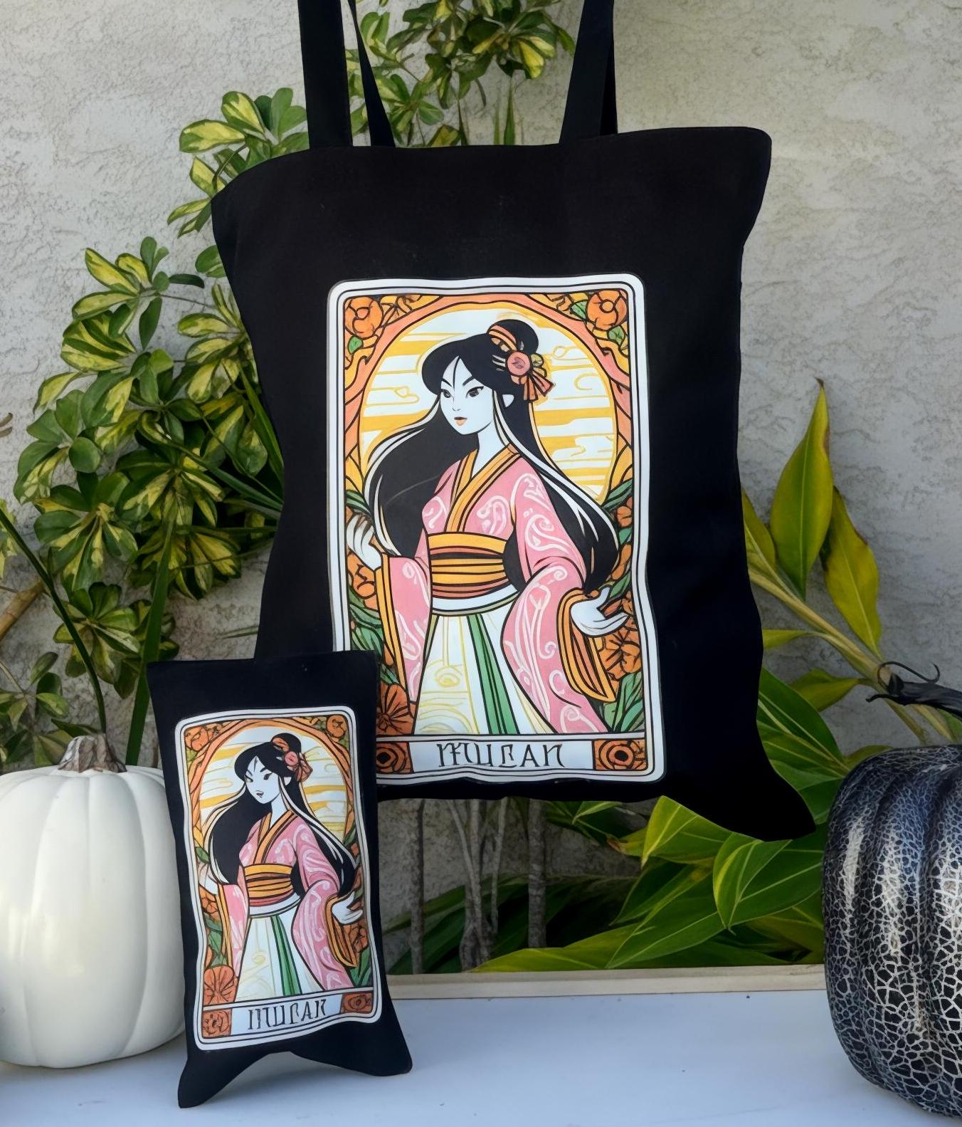 Disney Princess Tote Bag Gift for Disney Girl Tarot Card Pouch