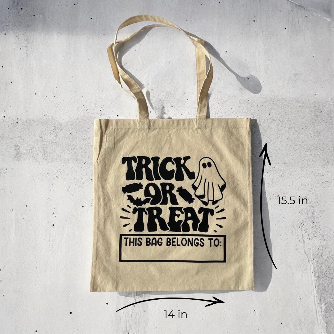 Trick or Treat Tote Bag Halloween