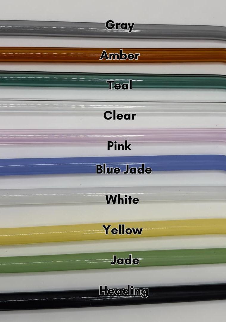 Colorful Glass Tumbler Straw Replacement for 16oz Tumbler