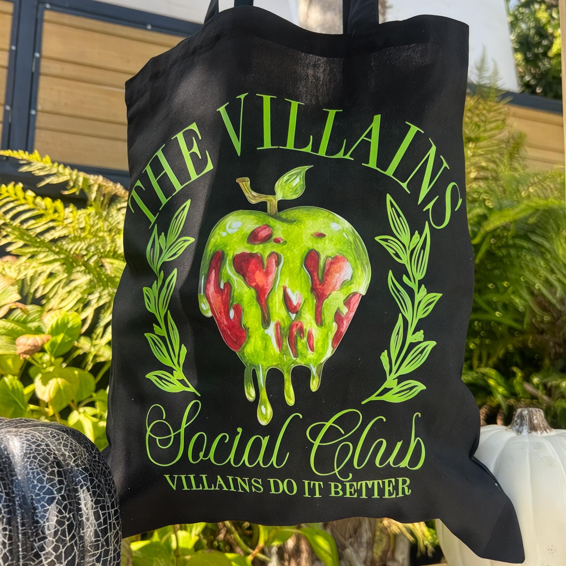 Halloween Disney Poison apple  tote Bag