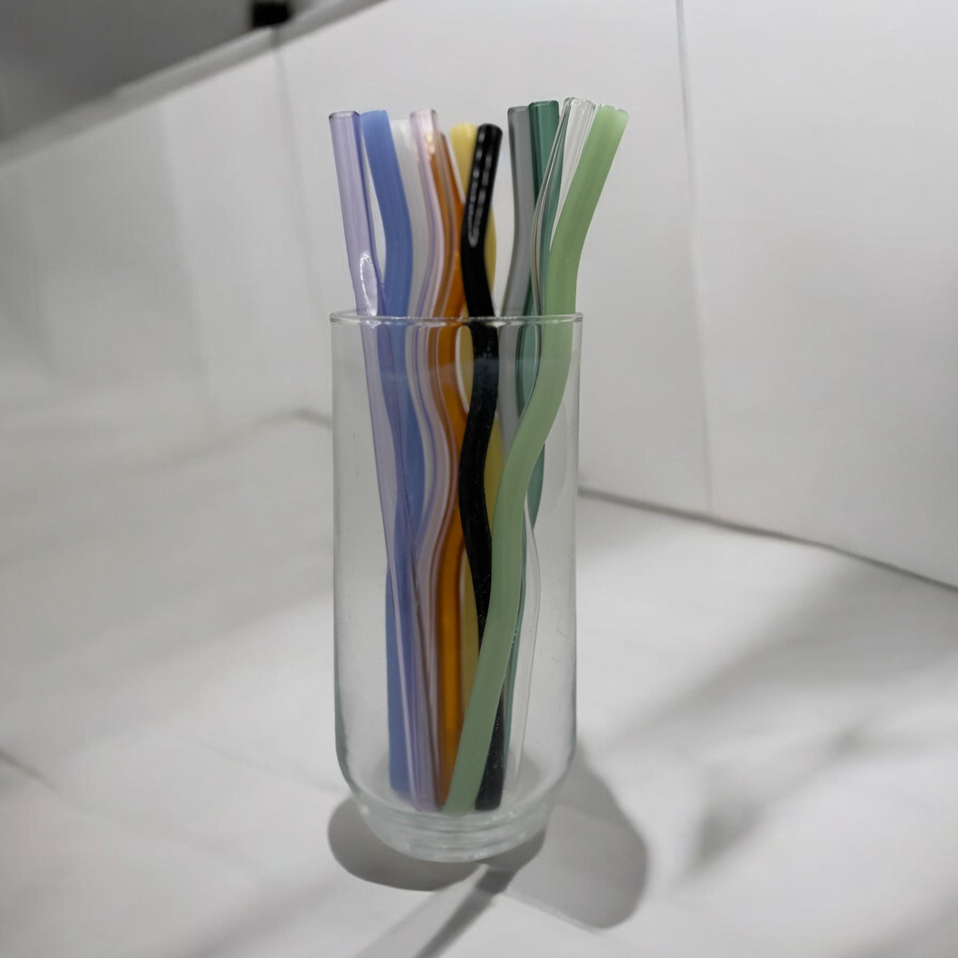 Wavy Glass Tumbler Straw Replacement for Tumbler