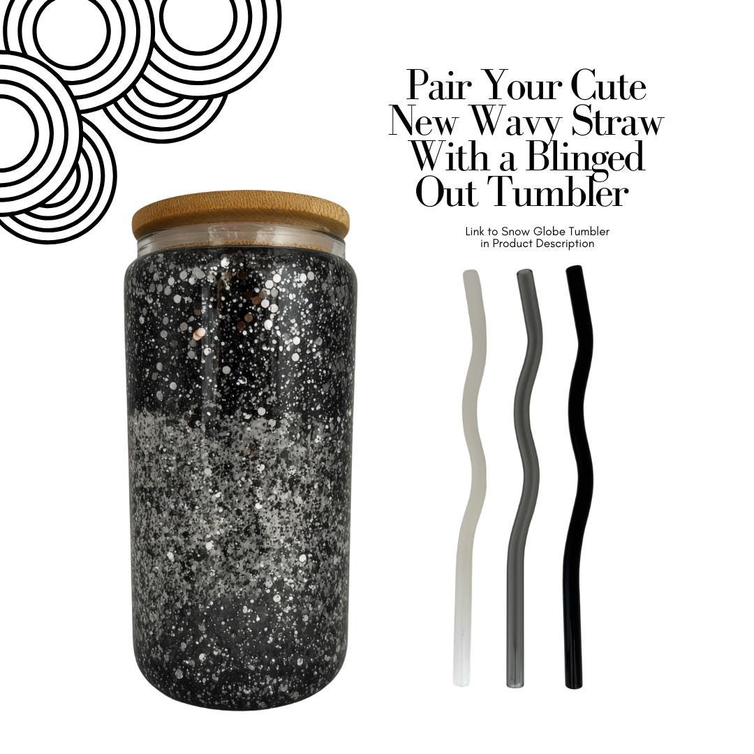 Glass Straw for 16oz Tumbler Colored Glass