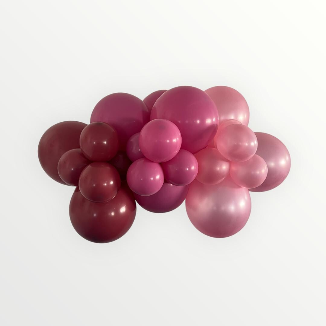Pink Balloon Garland Kit: Metallic, Hot Pink DIY Arch