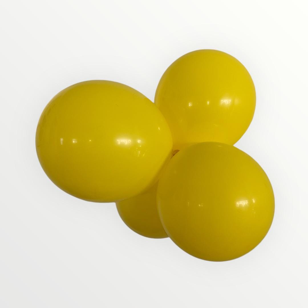 Balloon Garland DIY Nature Decor Idea  Yellow