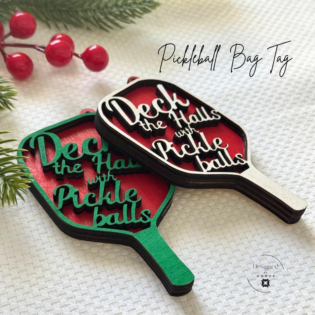 PickleBall Ornament Gift  Pickleball Player Christmas Gift for Pickleball Player Present for Holiday Gift for Mom Christmas Pickleball Gift