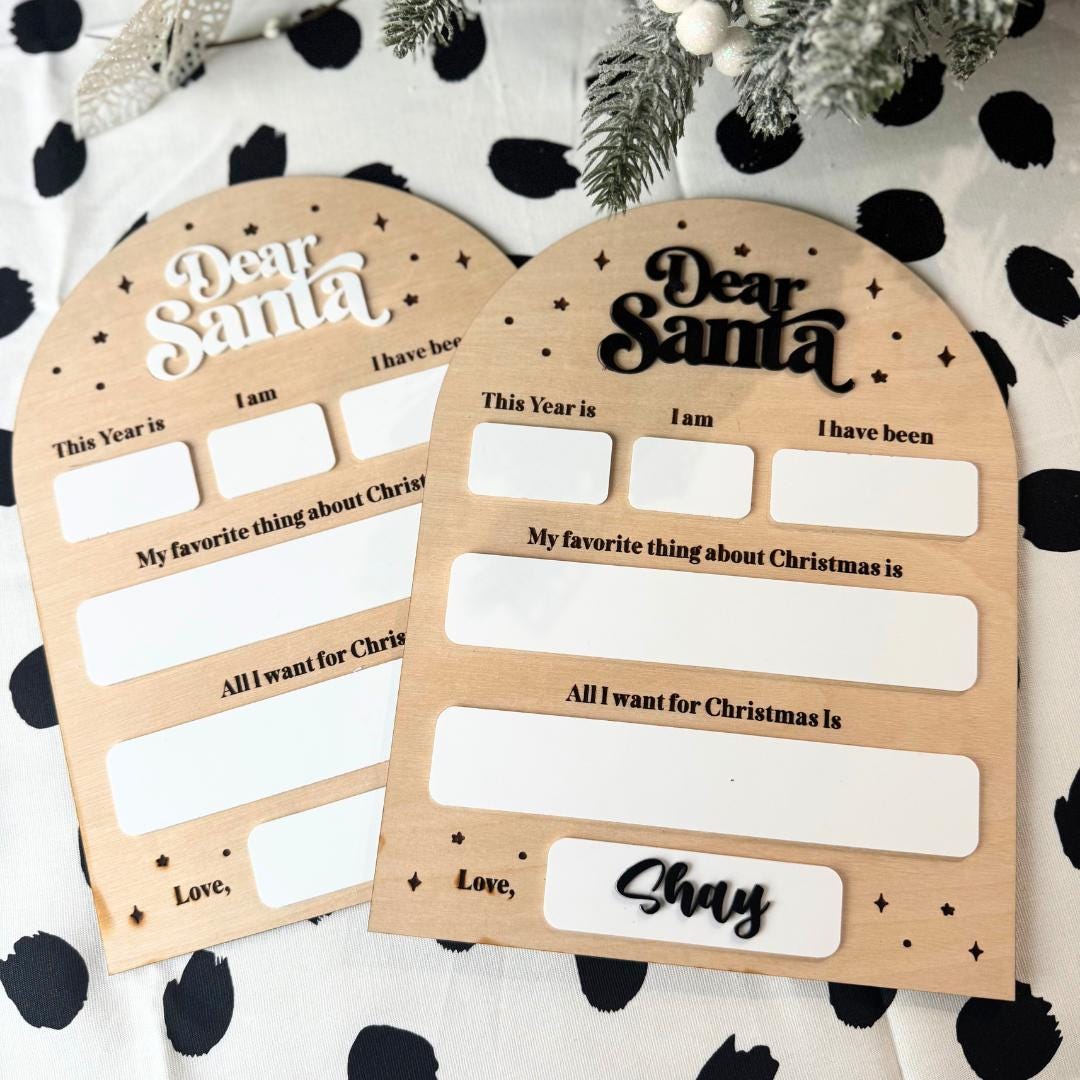 Customizable Christmas Letter to Santa