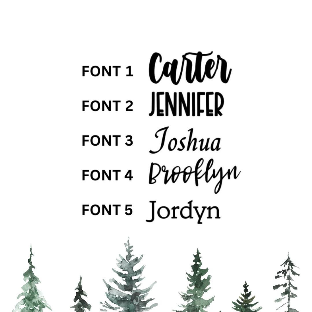 Personalized Font for Santa Sack