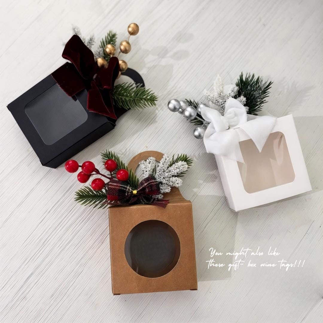 gift box wine tags