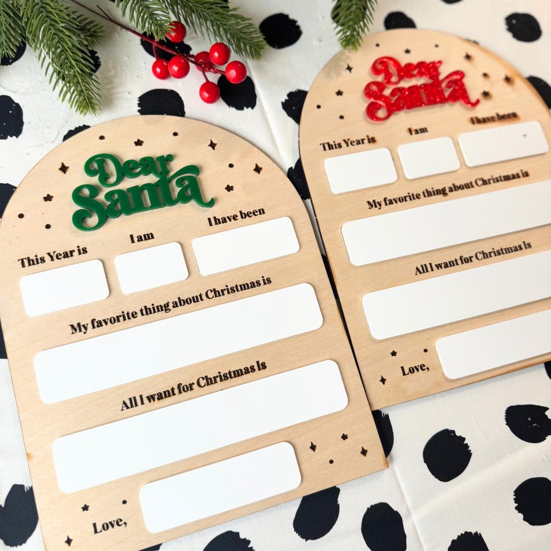 Santa Christmas Wish List for Holiday