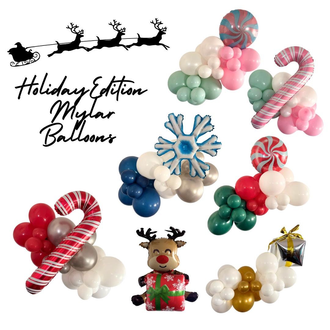 Holiday Party Mylar Balloons