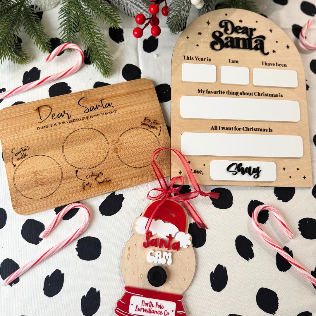 santa Snack Board Christmas List