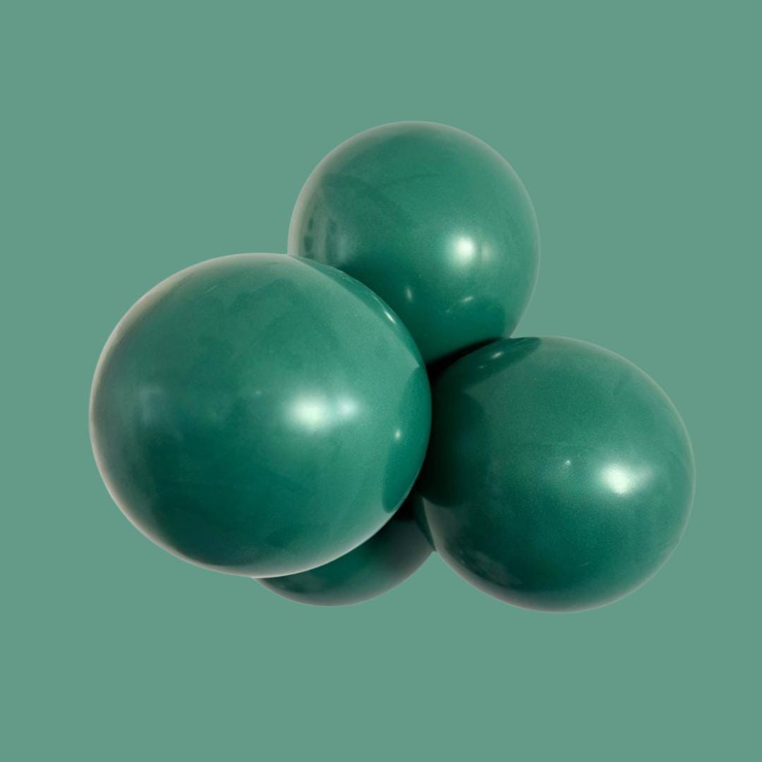 Football Party Balloon Garland: Cocoa, White, Evergreen DIY Decor