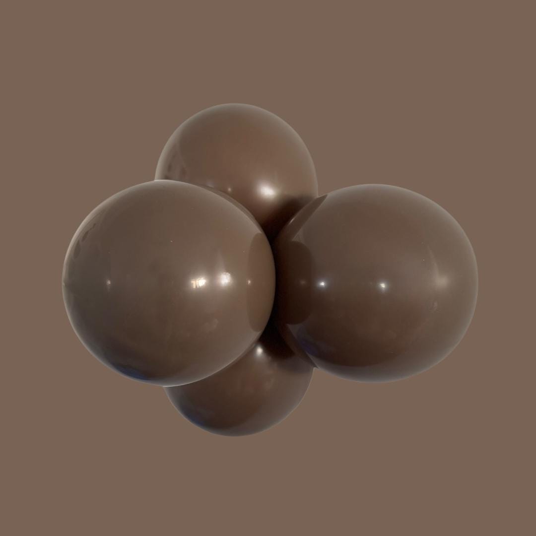 Football Party Balloon Garland: Cocoa, White, Evergreen DIY Decor