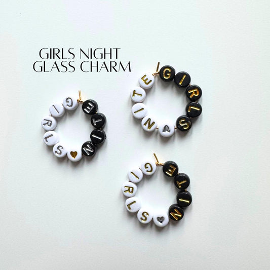 Galentine's Wine Glass Charms: Girls Night Party Favors