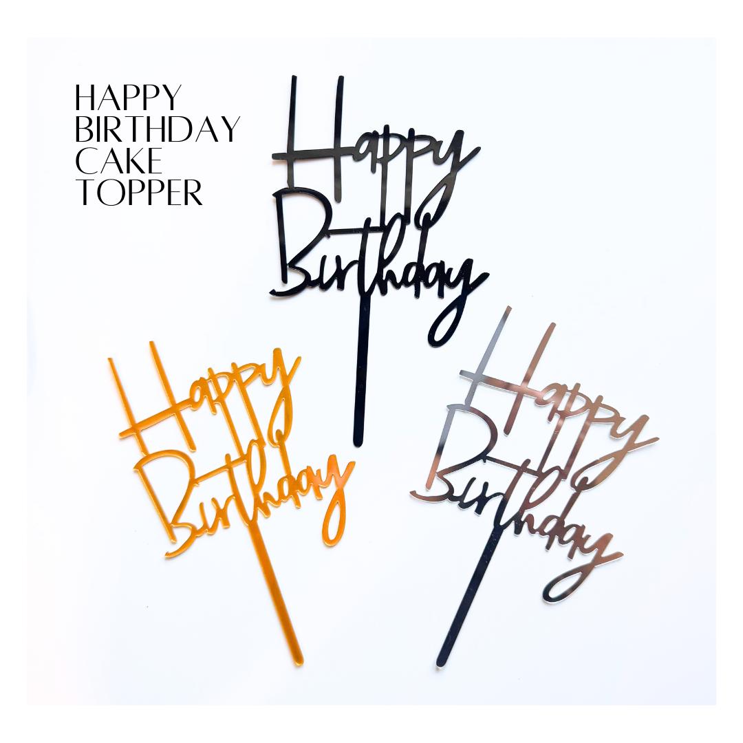 Happy Birthday Cake Topper