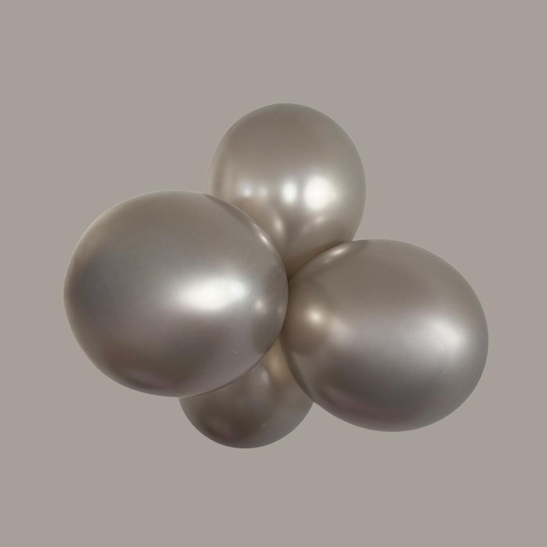 Red and Silver Balloon Garland Kit: DIY Party Decor