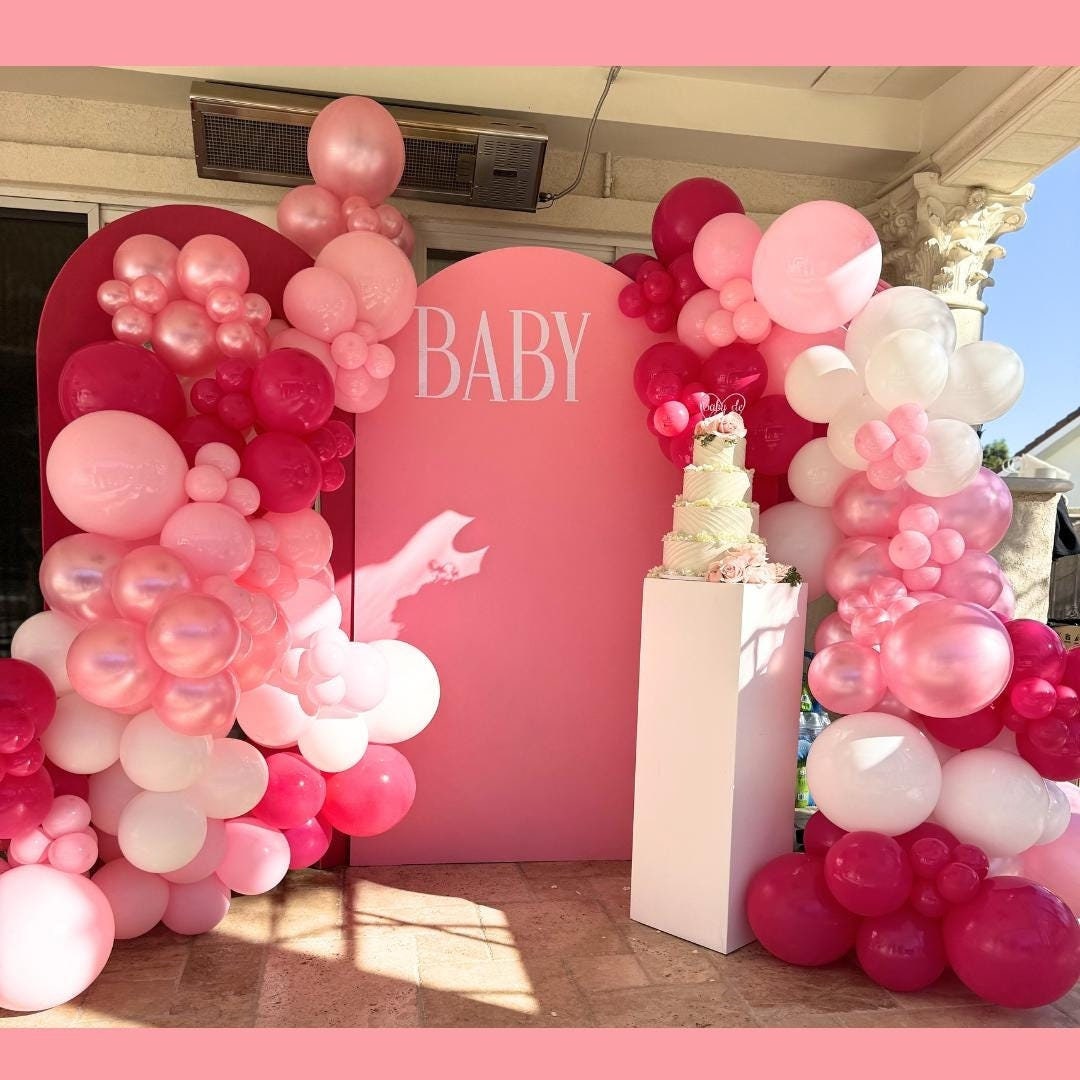 Pink Balloon Garland Kit: DIY Party Arch Decor