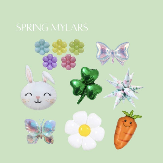 Easter Egg Hunt Party Decor Spring Theme Foil Balloons DIY Decor Balloon Garland Kit Easter Basket Decor DIY Balloon Garland Spring Party