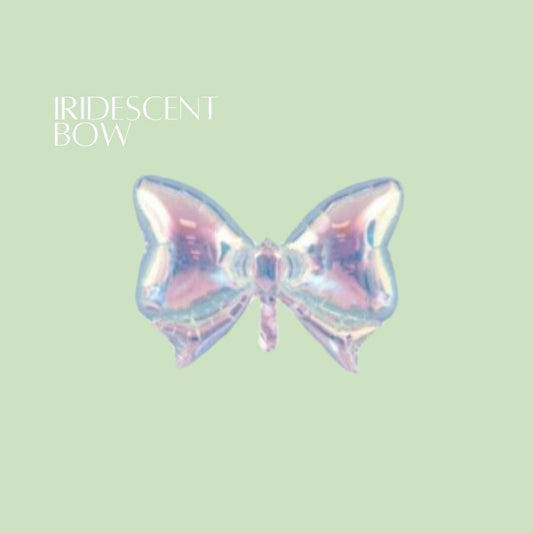 Iridescent Bow Mylar Balloon: Spring Party Decor