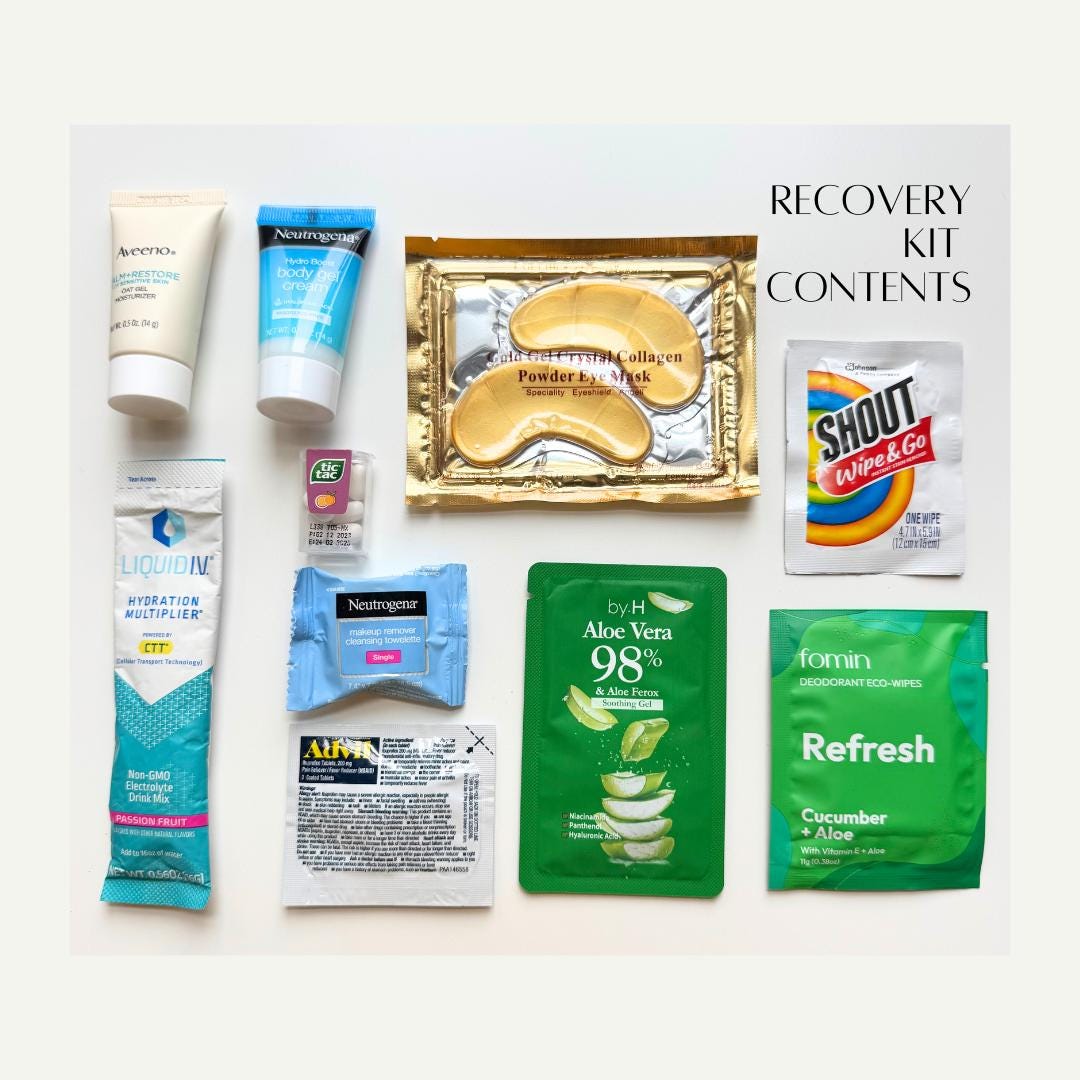 ★ Neutrogena Hydro Boost Body Gel Cream
★Neutrogena Makeup Remover Cleansing Towelette
★Aveeno Oat Gel Moisturizer
★Advil -2 Ibuprofen Tablets 200mg
★ Liquid IV Hydration Multiplier
★Shout Wipe & Go Instant Stain Remover
★ Tic Tacs
★ Fomin Deodorant ECO-Wipes
★by. H Aloe Vera 98% & Aloe Ferox Soothing Gel
★Gold Gel Crystal Collagen Powder Eye Mask