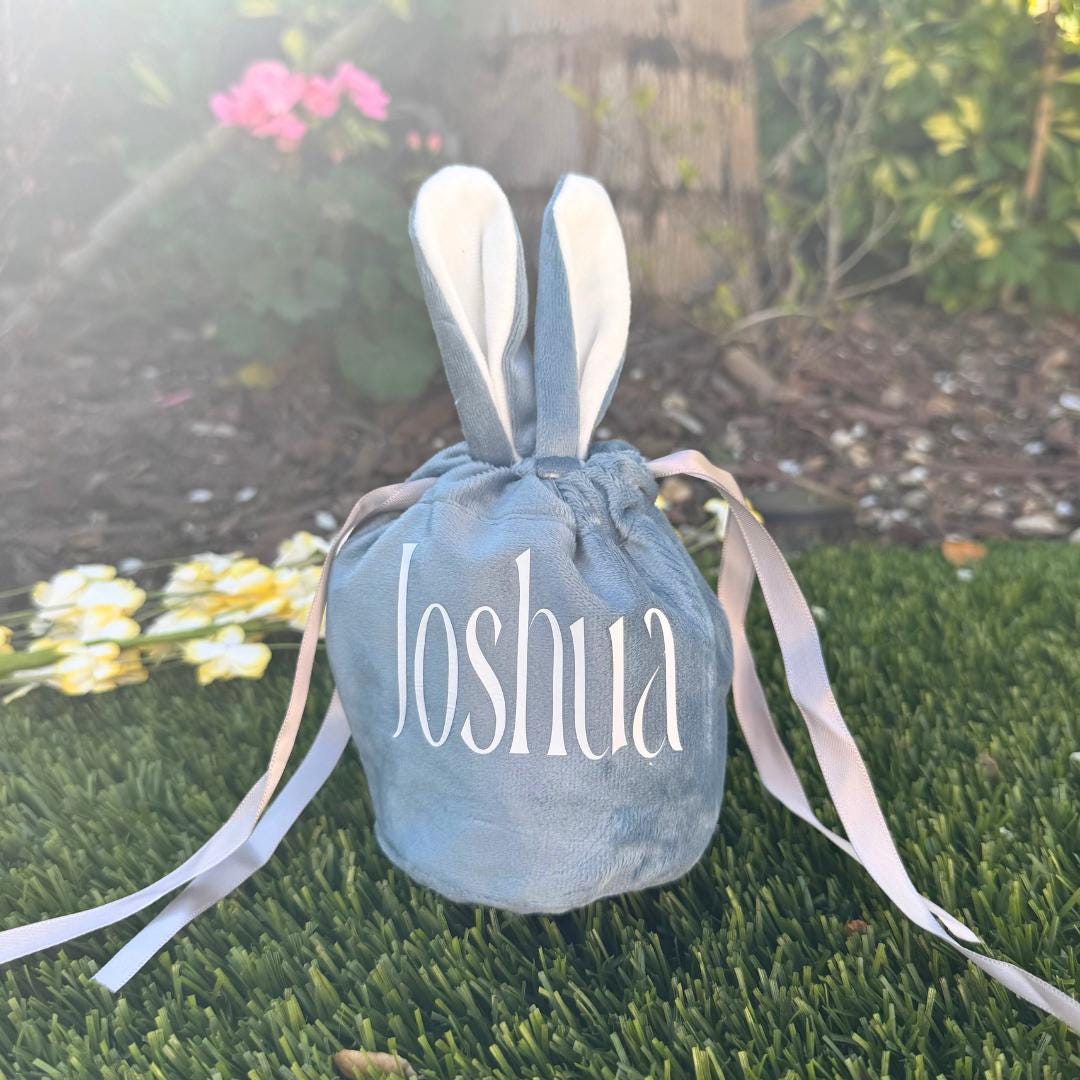 Customizable Easter Bunny Bag Gift for Easter Egg Hunt