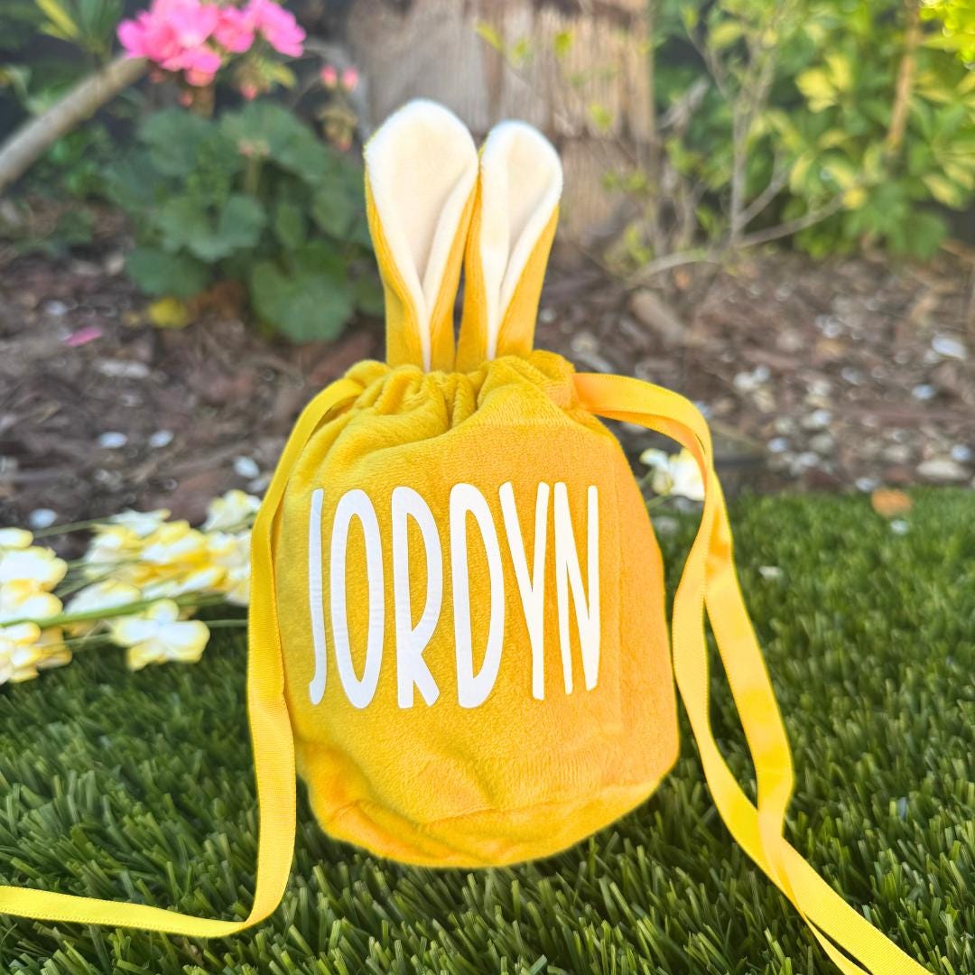 Easter Egg Hunt Bag Personalized Bunny Pouch
