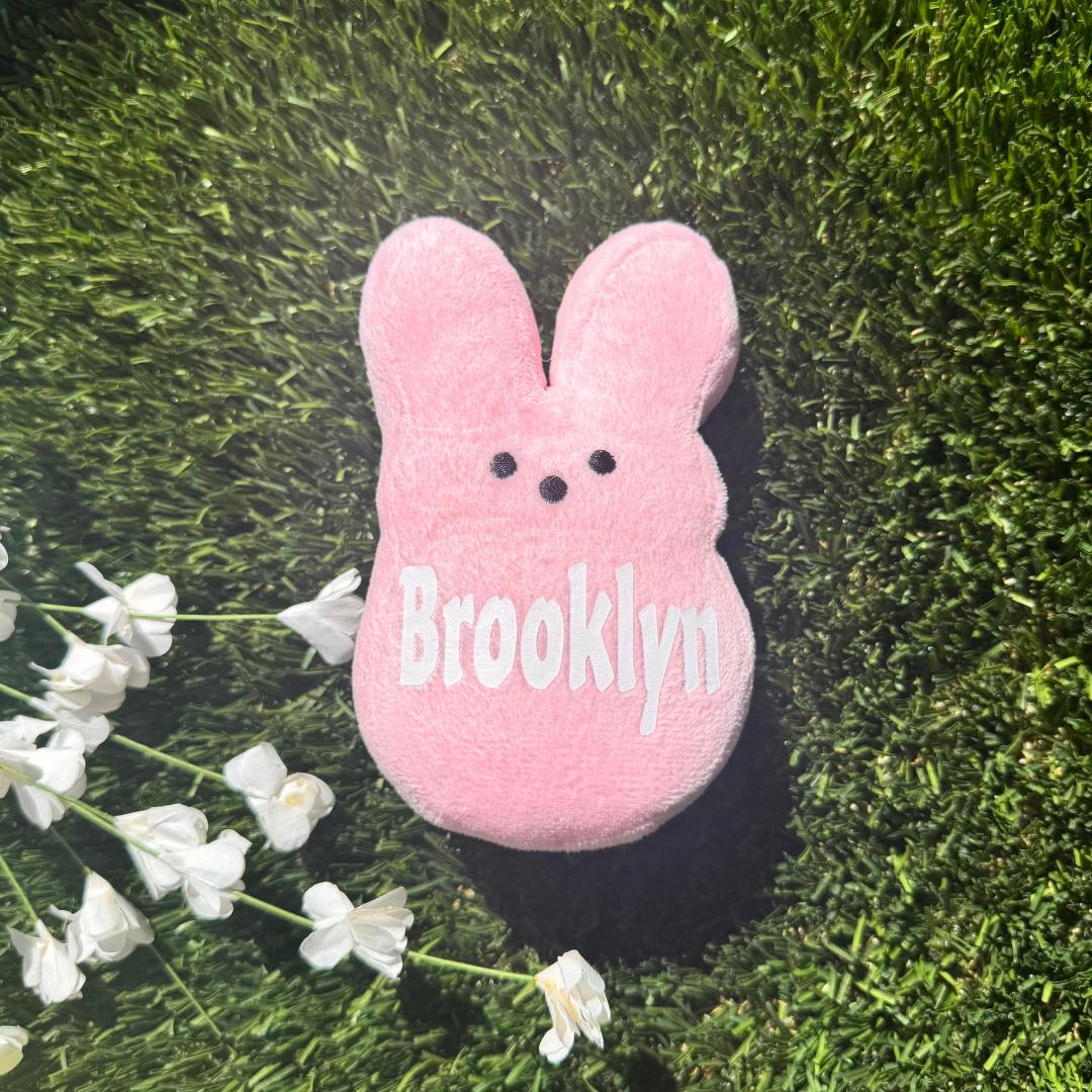 Grandkids Customizable Peeps Bunny Plush For Easter Egg Hunt
