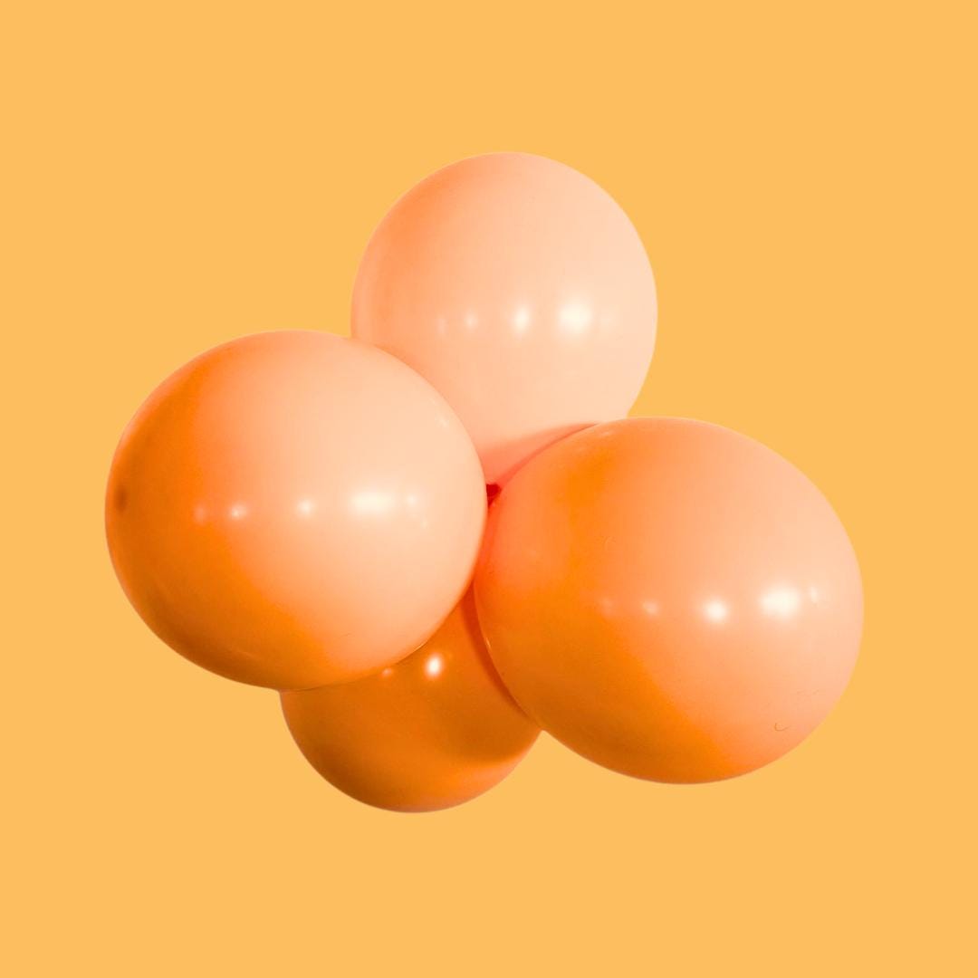 Orange Decor for Birthday Celebration Balloon Garland Kit