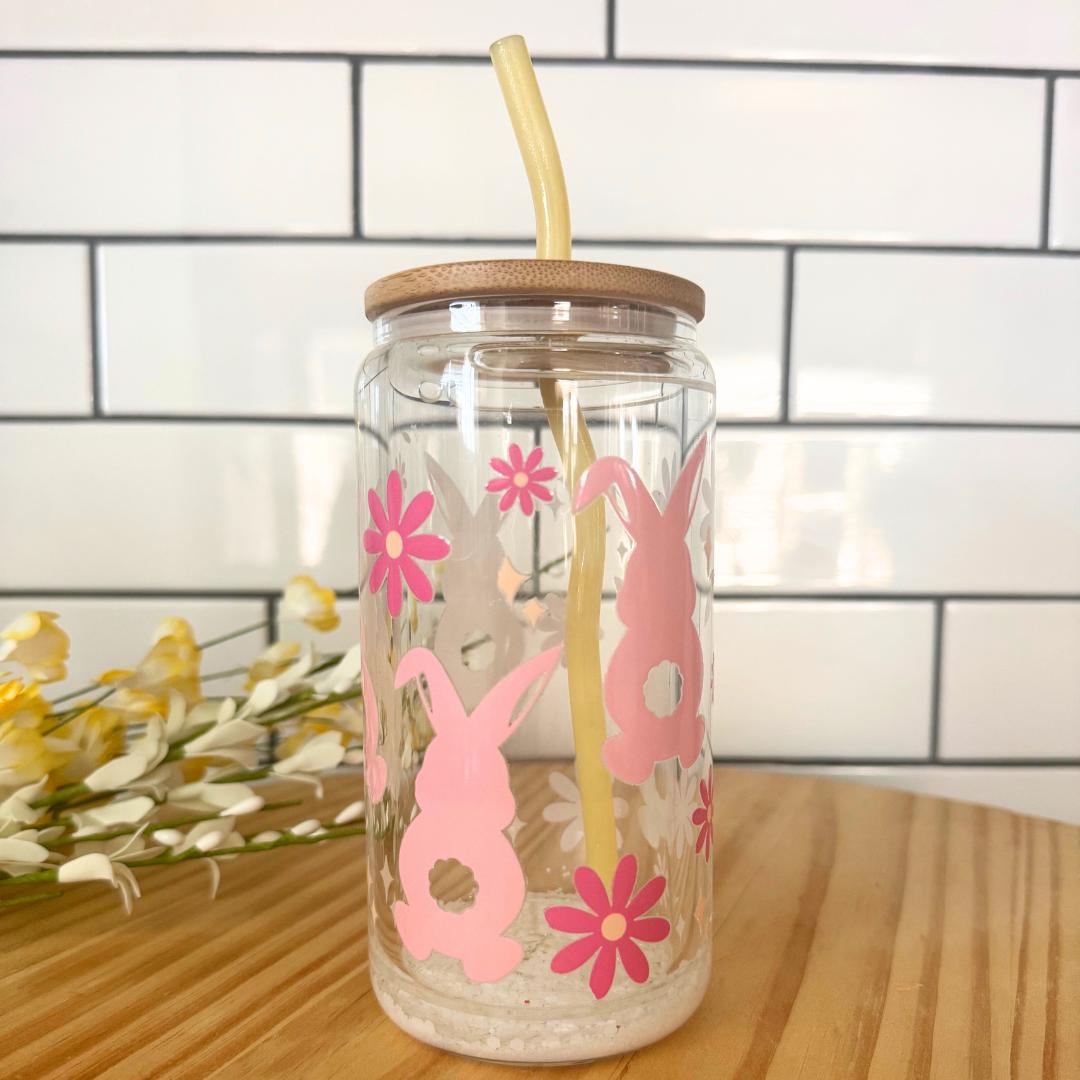 Easter Gift for Mom Coffee Glass Tumbler 16oz