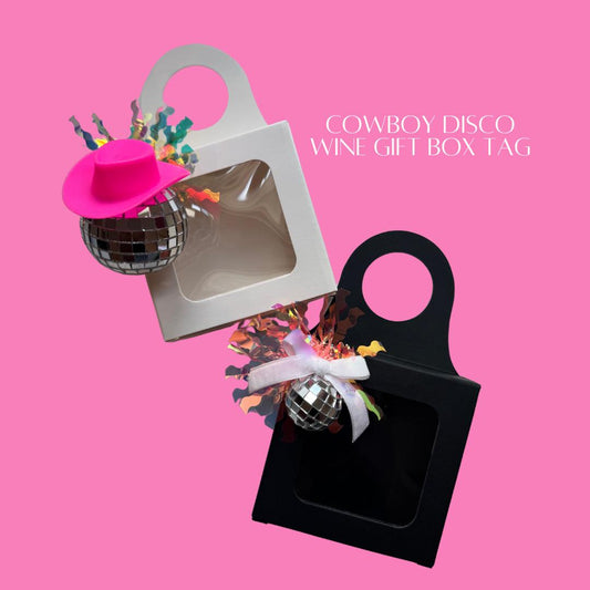 Wine Bottle Gift Box tag for Bachelorette Party