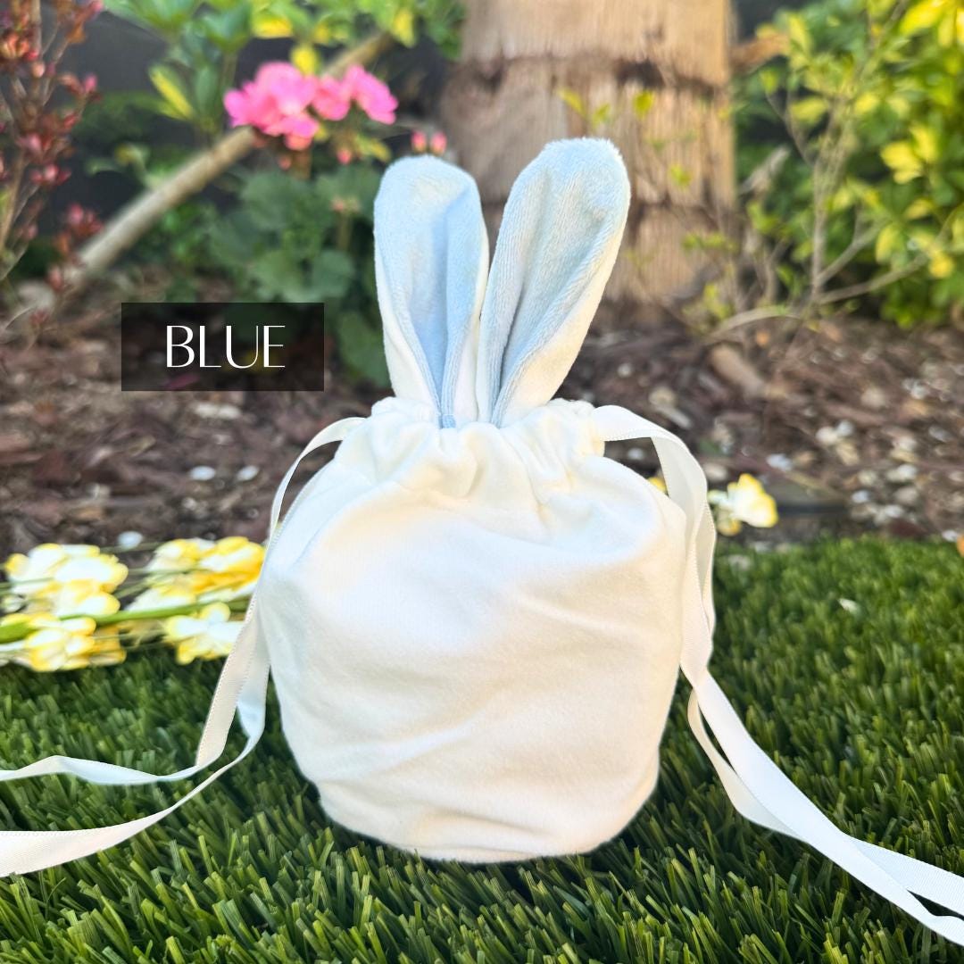 Blue Easter Gift Bag for Egg Hunt