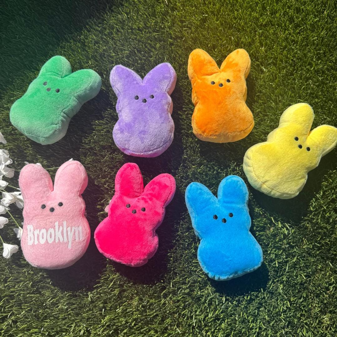 Customizable Peeps Bunny Plush For Easter Egg Hunt