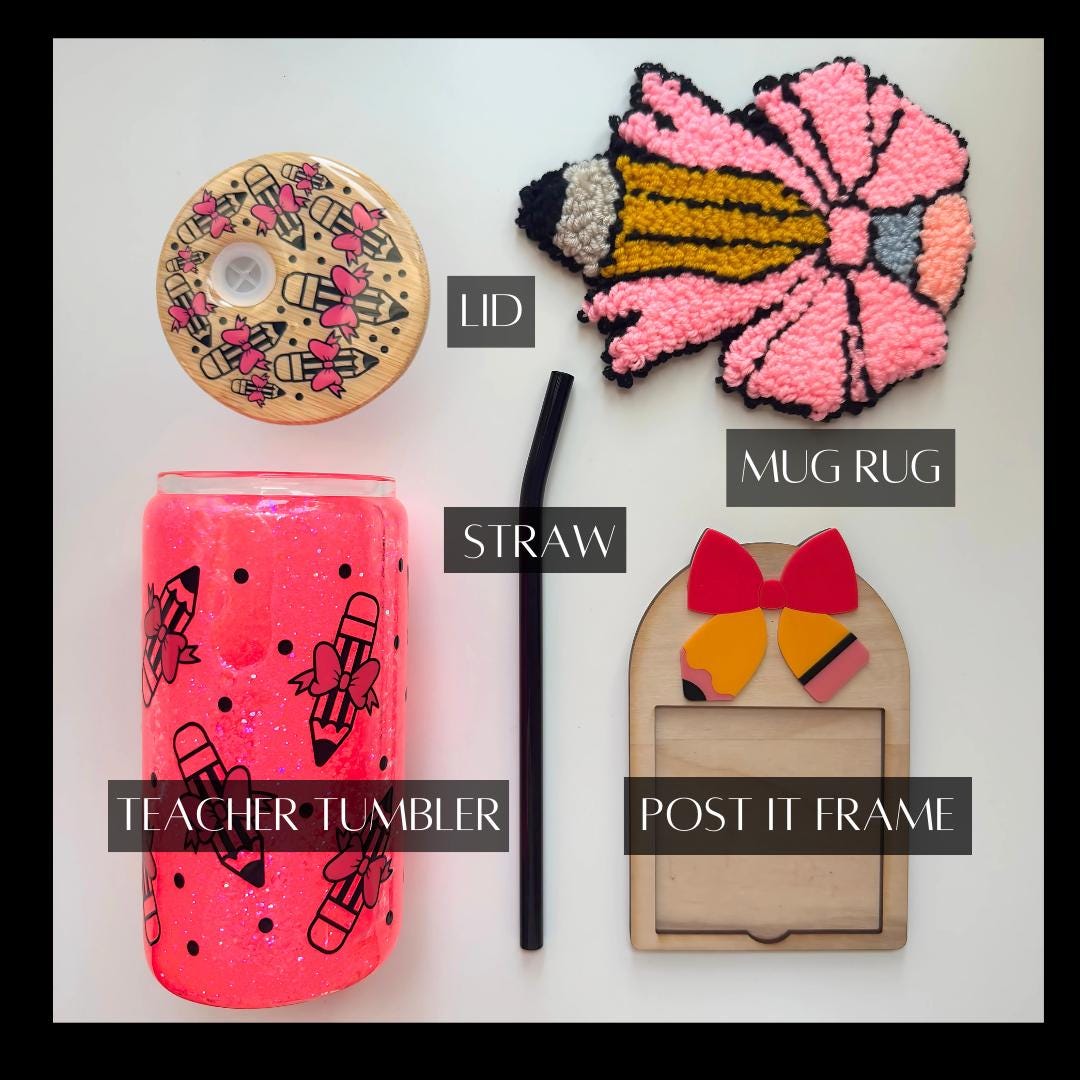 Teacher Tumbler Iced Coffee Glass