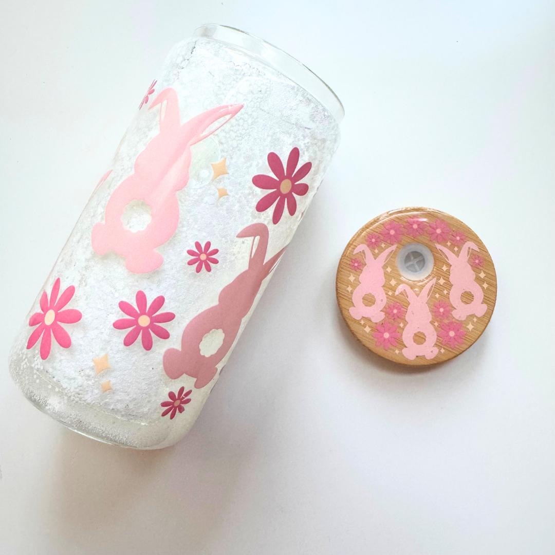 Easter Bunny Snow Globe Sparkle Tumbler