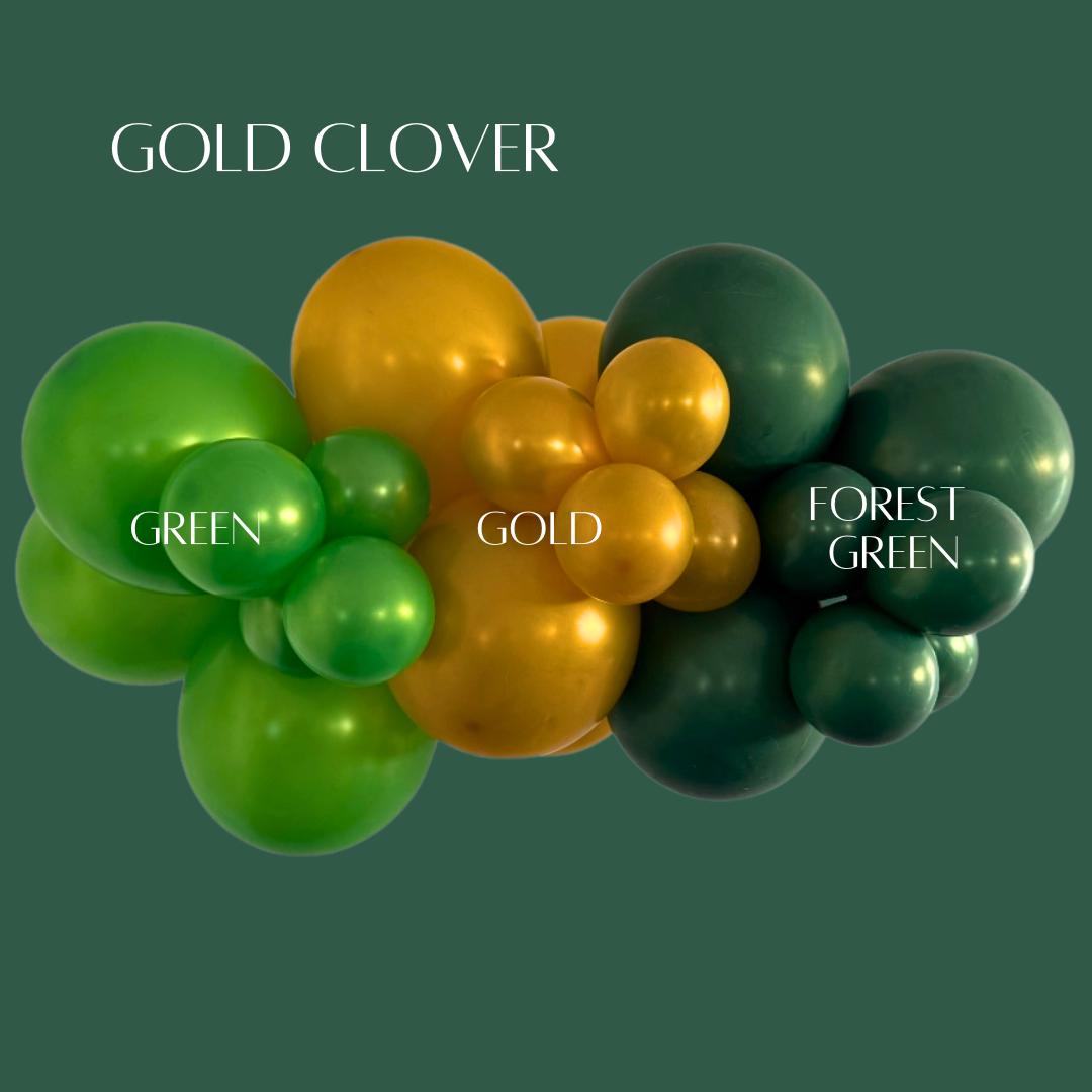 St. Patrick's Day Balloon Garland: DIY Gold & Green Party Decor