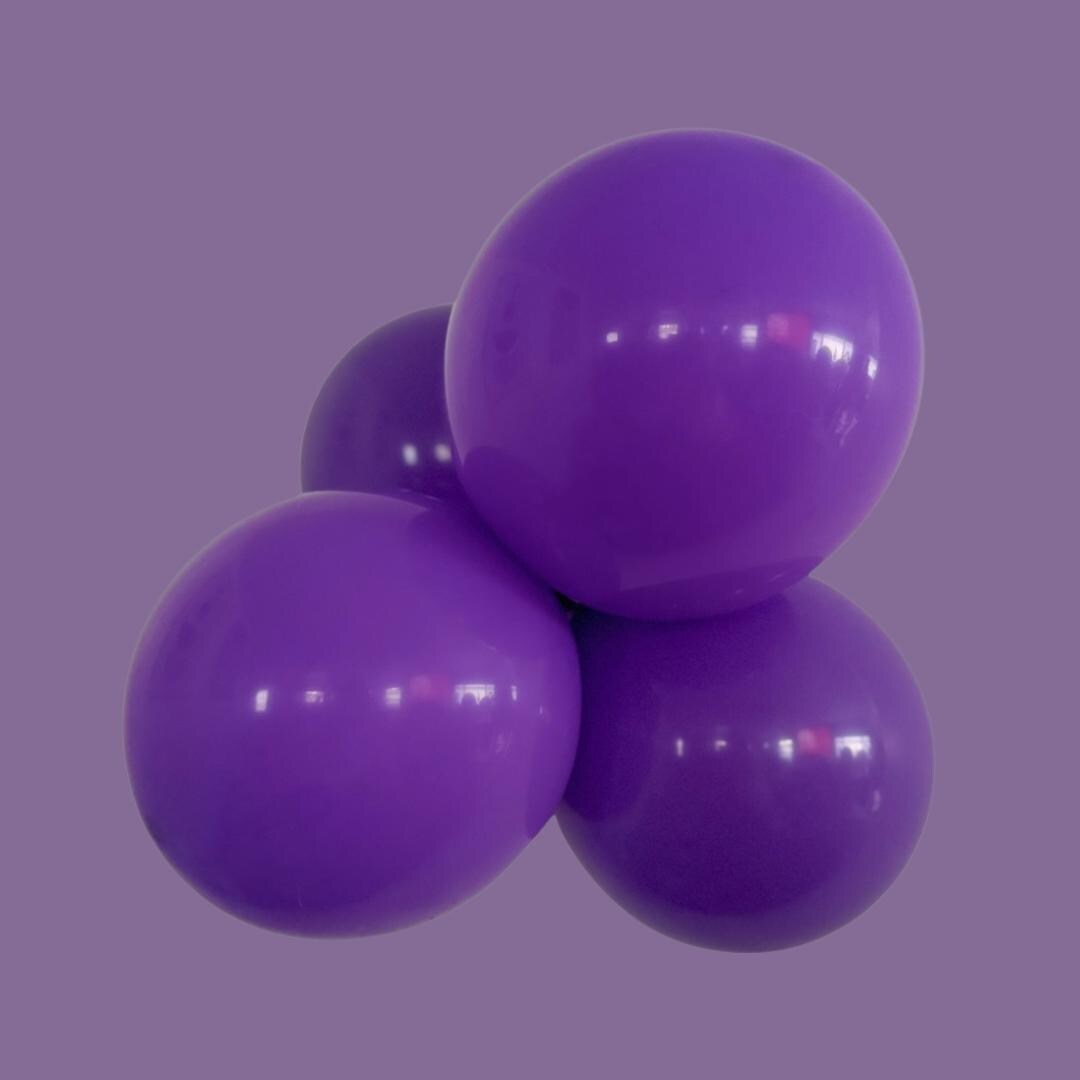 Black, Lavender & Lime Balloon Garland Kit: Halloween Party Decor