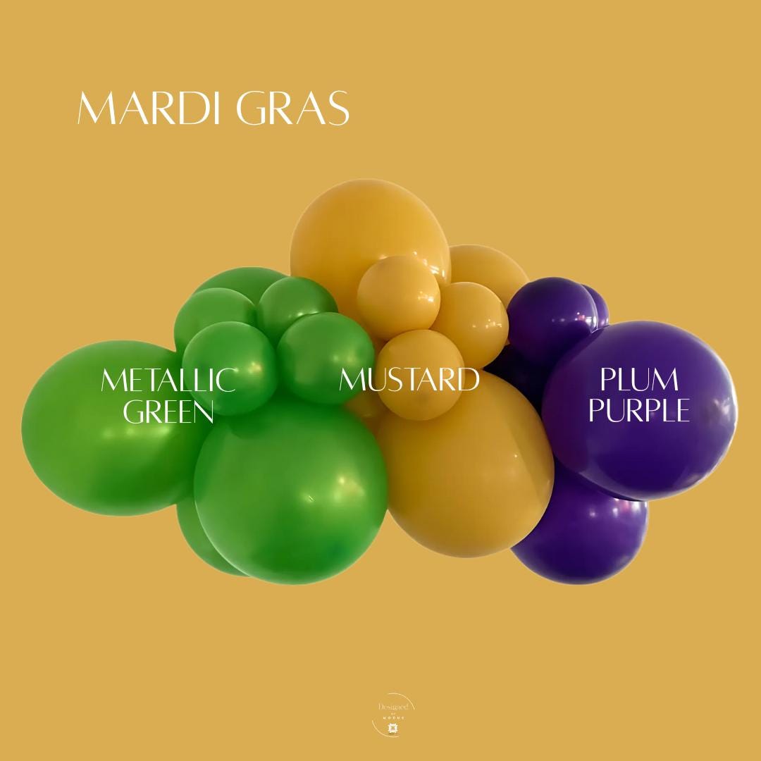 Mardi Gras Balloon Garland Kit