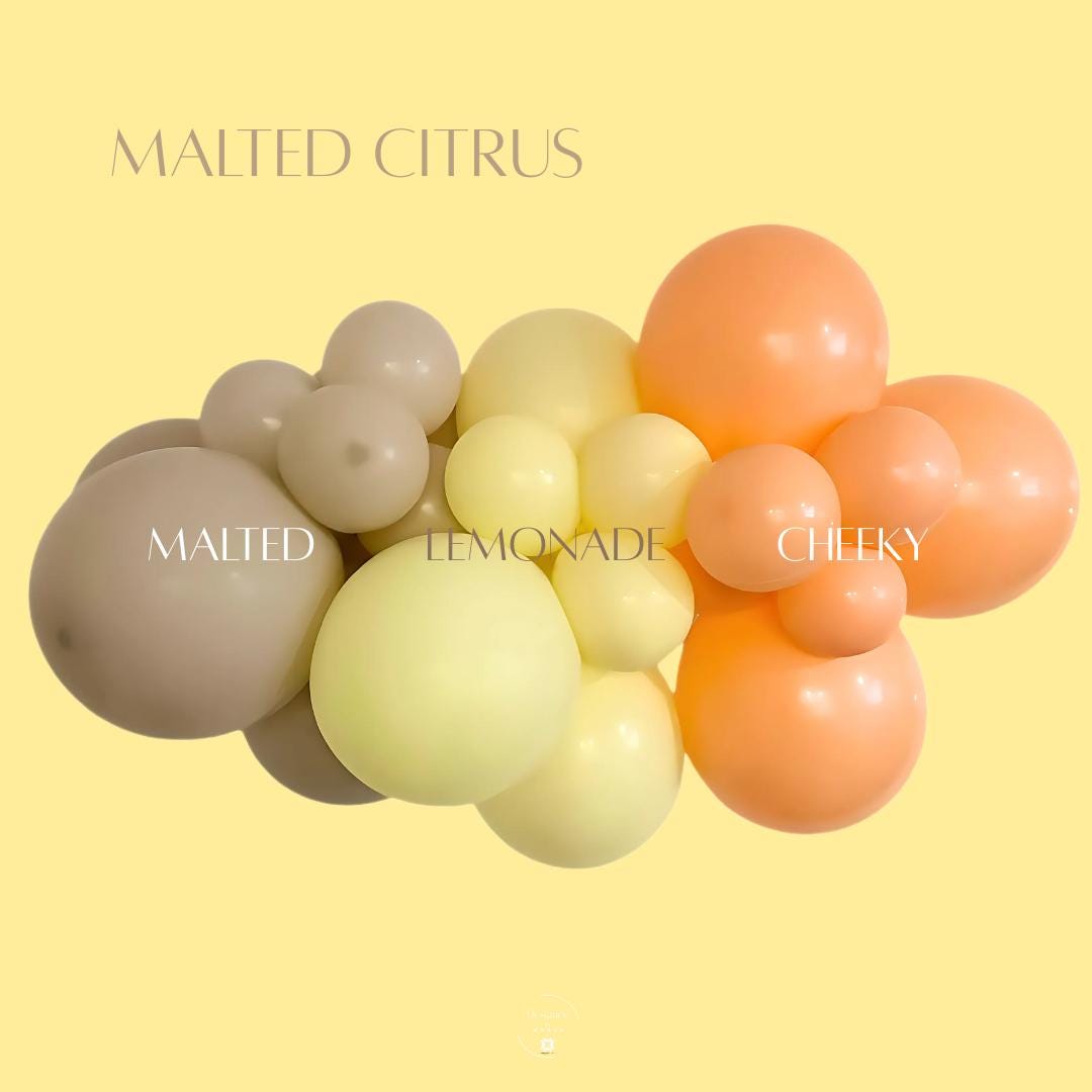 Yellow Orange Brown Balloon Garland Kit