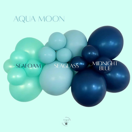 Ocean Balloon Garland Kit: Seafoam, Seaglass, Midnight Blue DIY Arch