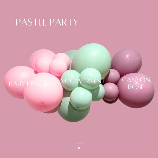 Pastel Balloon Garland Kit: Pink, Mint, Purple DIY Arch