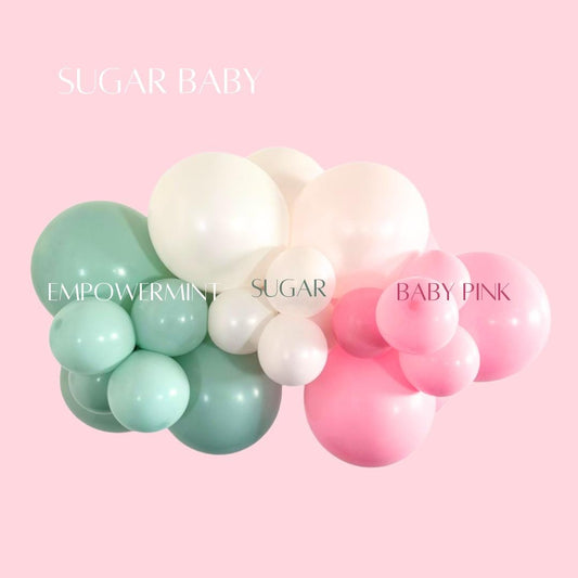 Mint Pink Balloon Garland Kit: Baby Shower, Spring Party