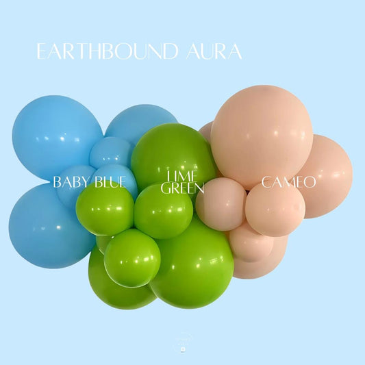 Earthbound Bloom Balloon Garland Kit: Baby Blue, Lime Green, Peach